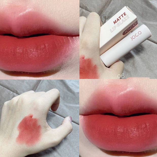 Mist Matte Lip Mud Frosted Small Tube Air Velvet Matte Easy To Pigment Facial Lipstick